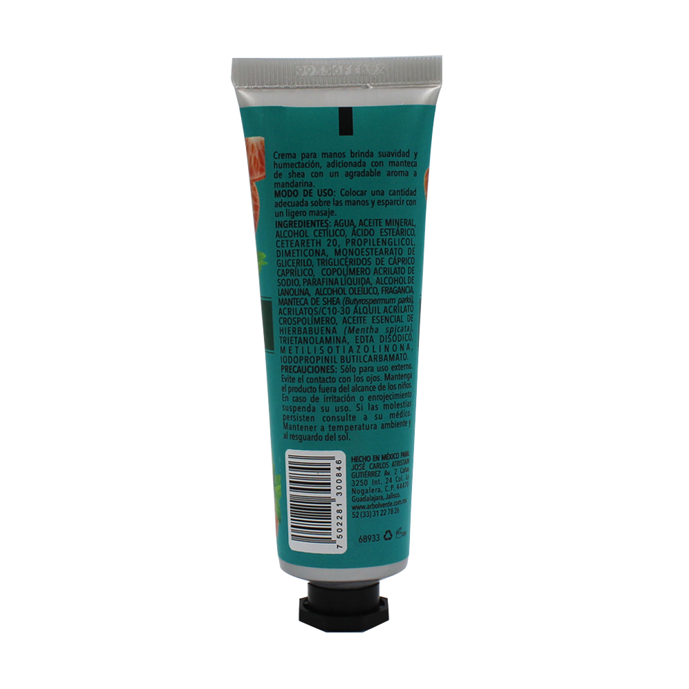 PT10008 -CREMA PARA MANOS ARV HIERBABUENA Y MANDARINA 60 ml - Image 3