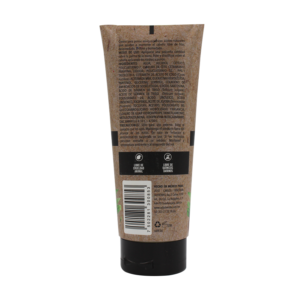 PT10201 - CREMA PARA PEINAR ARV CON ACEITE DE COCO Y BIOTINA 180 ml - Image 4