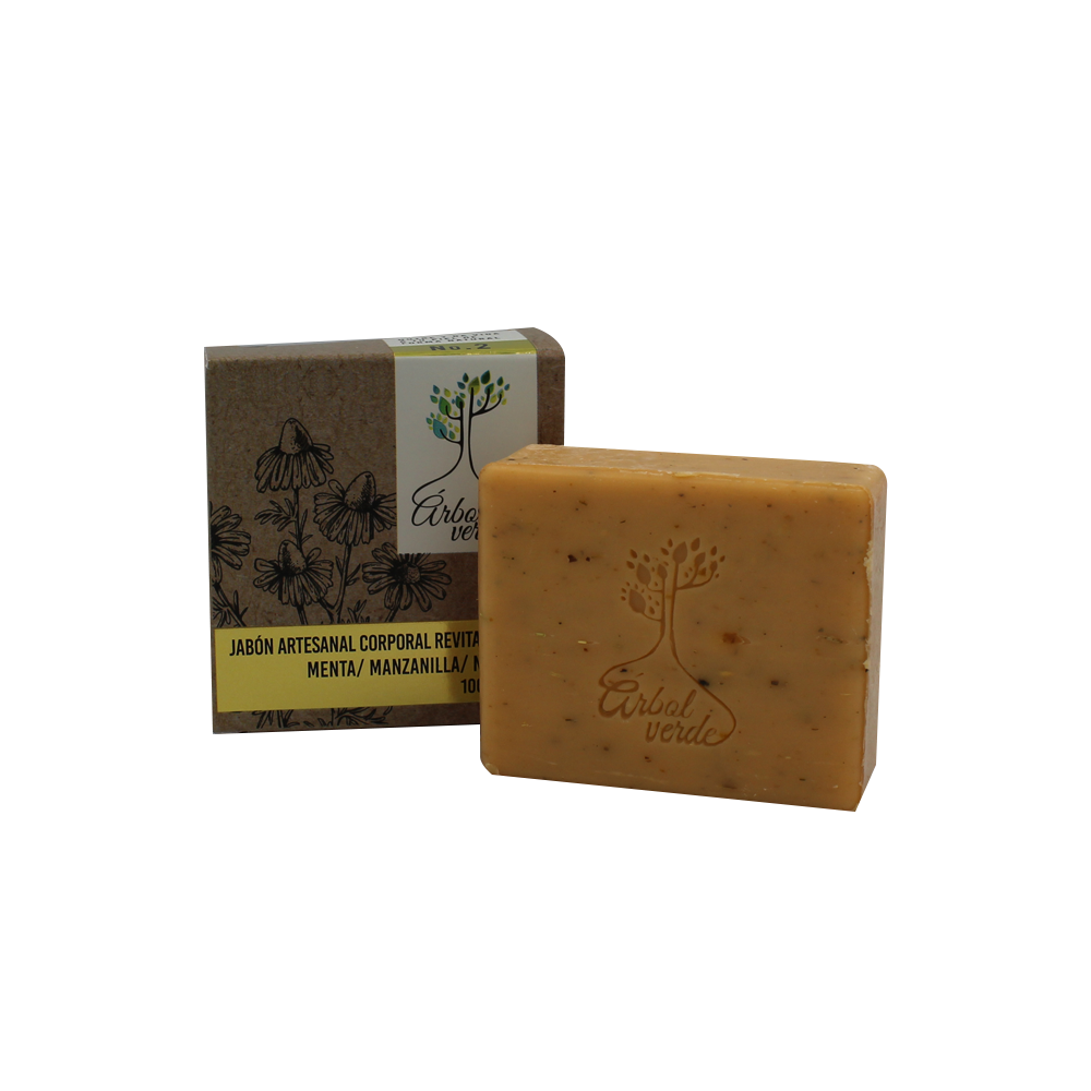 PT10036-JABON SOLIDO ARV REVITALIZANTE MENTA MANZANILLA 100 g