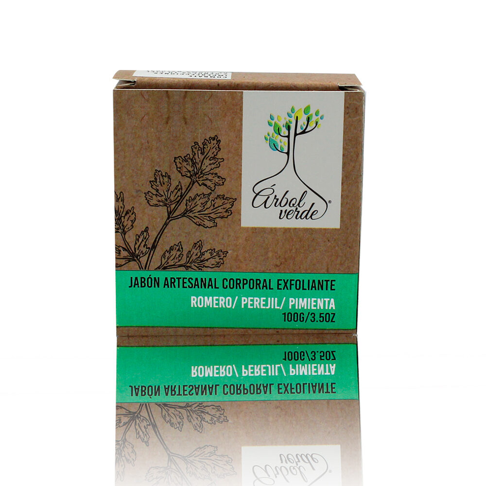 PT10037-JABON SOLIDO ARV EXFOLIANTE ROMERO PEREJIL 100 g