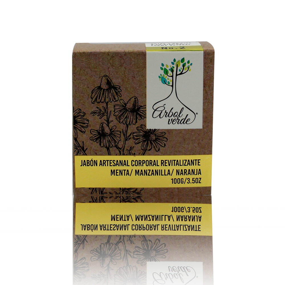 PT10036-JABON SOLIDO ARV REVITALIZANTE MENTA MANZANILLA 100 g