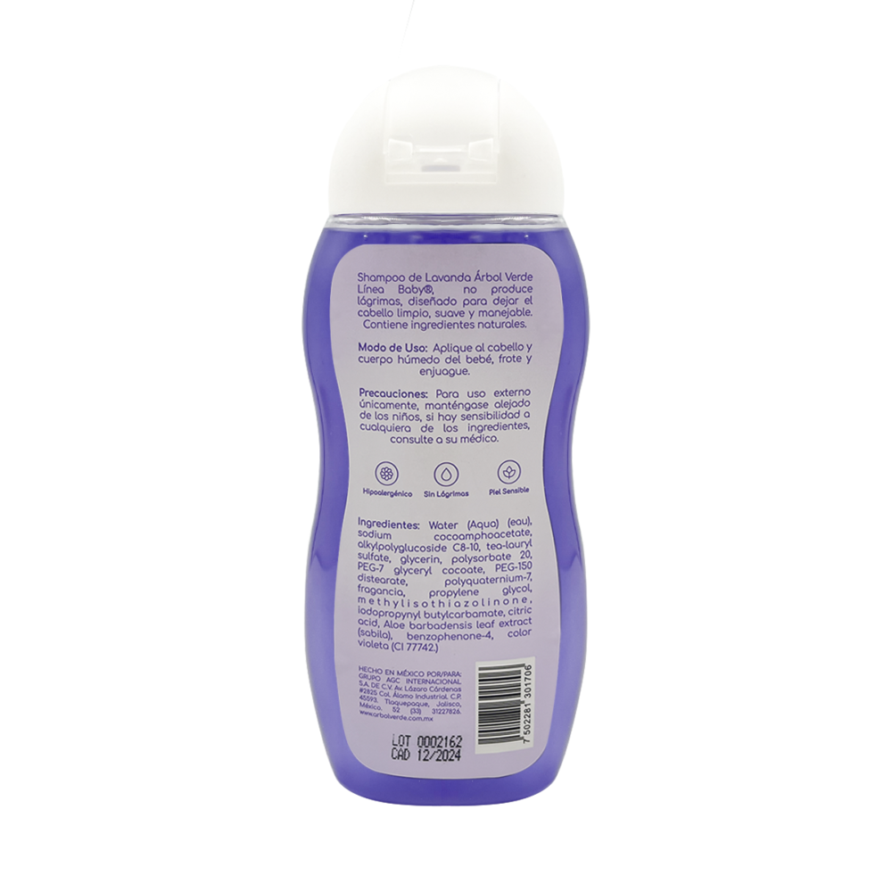 PT10102 – SHAMPOO ARV BABY LAVANDA 250 ml