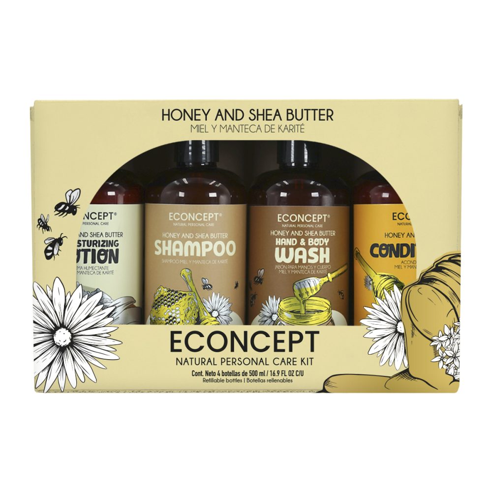 PT10272-KIT ECP MIEL Y MANTECA DE KARITE 4 PZS