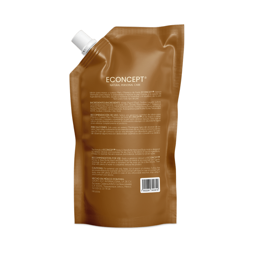 PT10230	JABON LIQUIDO ECP MIEL Y MANTECA DE KARITE 1 l