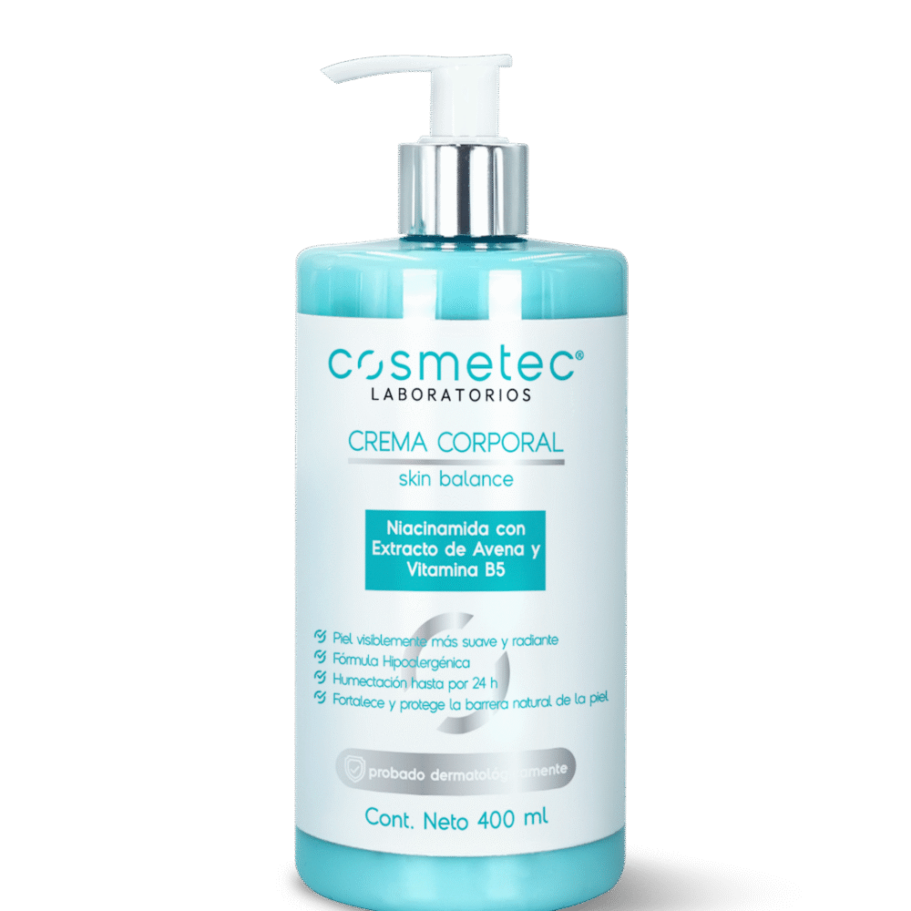 PT10248 Crema corporal Niacinamida con Extracto de Avena y Vitamina B5 400 ml