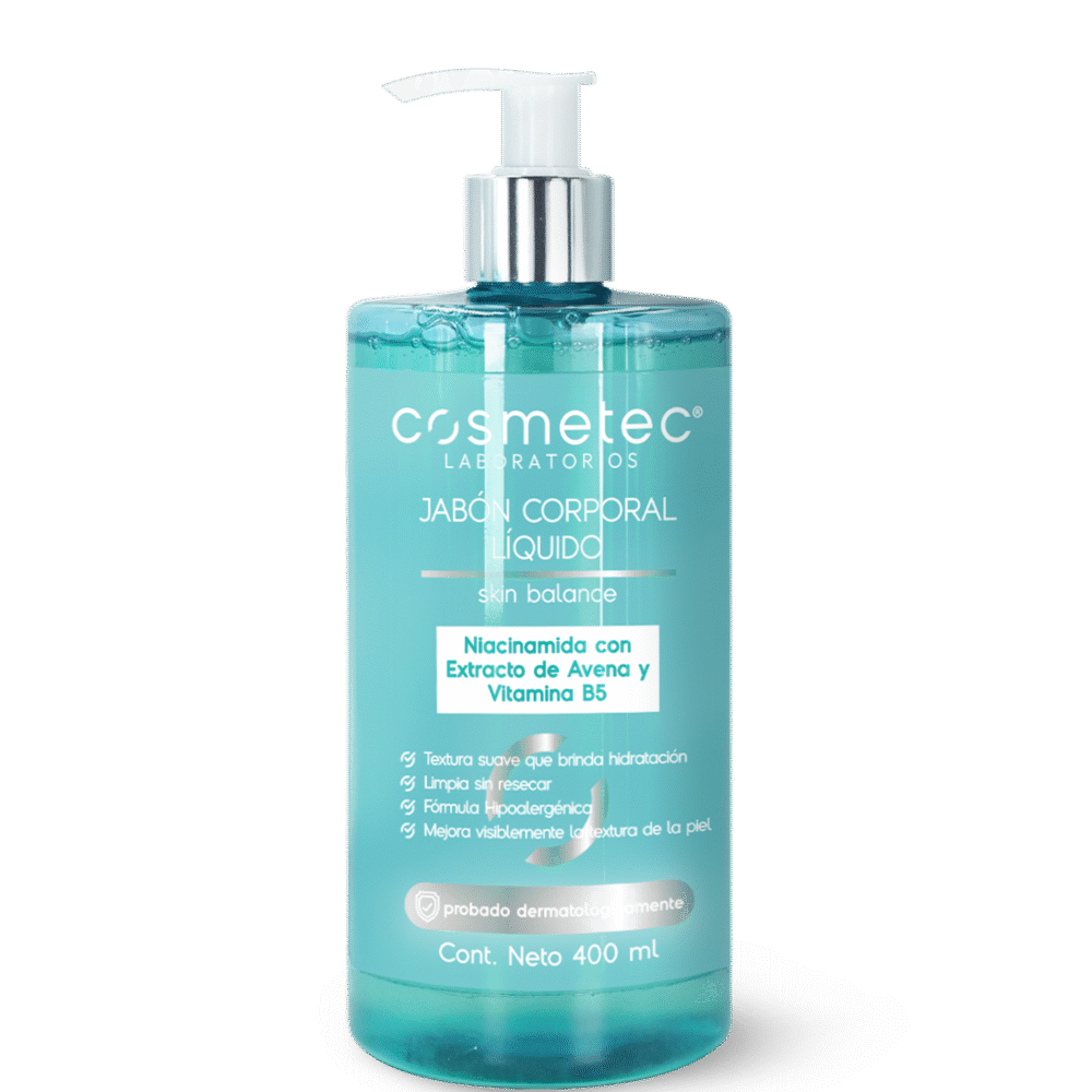 PT10245 Jabón Corporal Líquido Niacinamida con Extracto de Avena y Vitamina B5 400 ml